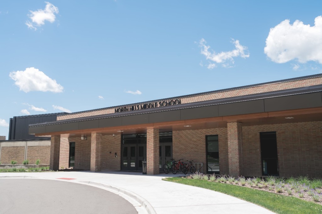 North Hills Middle School building